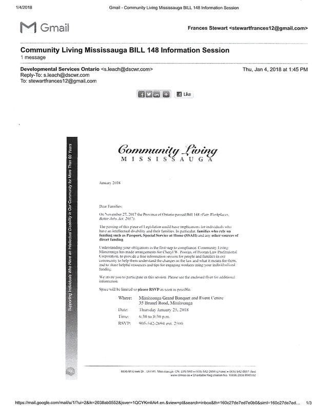 Information Session on Bill 148 Meeting in Mississauga Information Session on Bill 148 Meeting in Mississauga